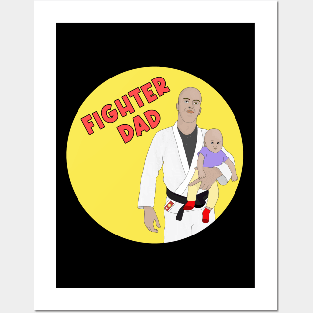 Fighter Dad Wall Art by DiegoCarvalho
